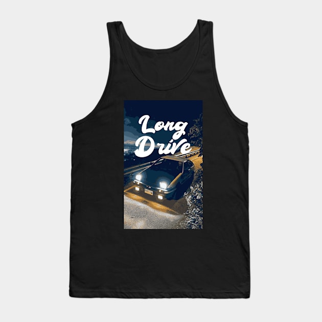 Long Drive Tank Top by Playful Creatives